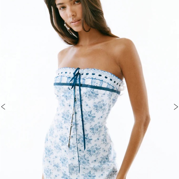 *AUTHENTIC* With Jean Sabrin Dress in Toile Papillon - Picture 3 of 15